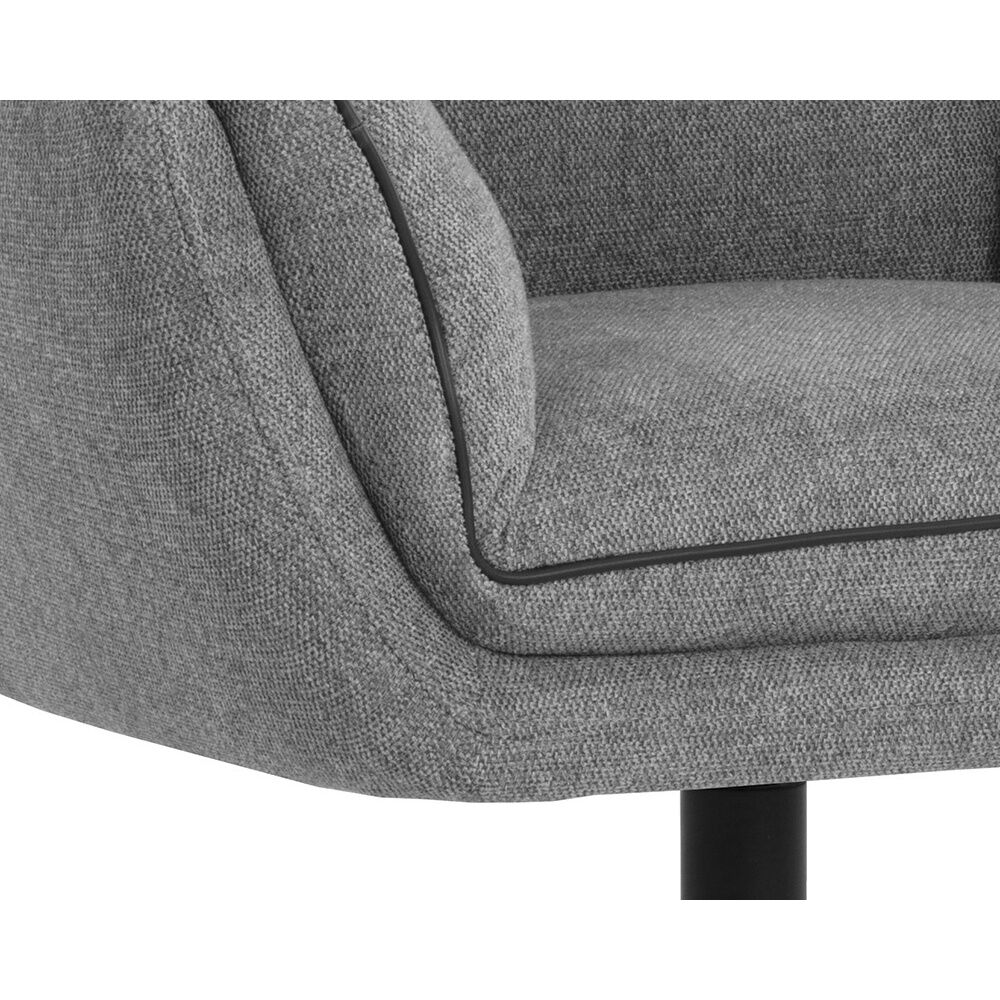 Florelle Belfast Koala Grey Swivel Lounge Chair, Swivel